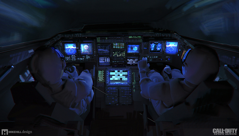 An example of the “1980" design goal: the Raven’s cockpit looks more like the Cold War than Star Wars.